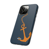 Orange Chained Anchor-Phone Case-Printify-Movvy