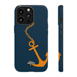 Orange Chained Anchor-Phone Case-Printify-iPhone 13 Pro-Matte-Movvy