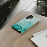 Aquamarine Watercolor-Phone Case-Printify-Movvy