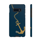Gold Chained Anchor-Phone Case-Printify-Samsung Galaxy S10E-Glossy-Movvy