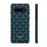 Gold Anchors-Phone Case-Printify-Samsung Galaxy S10-Glossy-Movvy