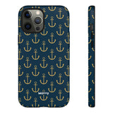 Gold Anchors-Phone Case-Printify-iPhone 12 Pro Max-Matte-Movvy