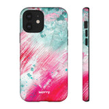 Aquaberry Brushstrokes-Phone Case-Printify-iPhone 12-Matte-Movvy
