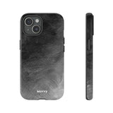 Grayscale Brushstrokes-Phone Case-Printify-iPhone 15-Glossy-Movvy