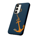 Orange Chained Anchor-Phone Case-Printify-Movvy