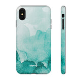 Aquamarine Watercolor-Phone Case-Printify-iPhone XS MAX-Matte-Movvy
