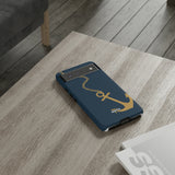 Gold Chained Anchor-Phone Case-Printify-Movvy
