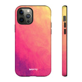 Sunset Brushstrokes-Phone Case-Printify-iPhone 12 Pro-Glossy-Movvy