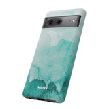 Aquamarine Watercolor-Phone Case-Printify-Movvy