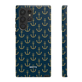 Gold Anchors-Phone Case-Printify-Samsung Galaxy S22 Ultra-Glossy-Movvy