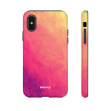 Sunset Brushstrokes-Phone Case-Printify-iPhone XS-Glossy-Movvy