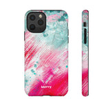 Aquaberry Brushstrokes-Phone Case-Printify-iPhone 11 Pro-Matte-Movvy