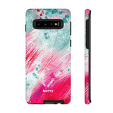 Aquaberry Brushstrokes-Phone Case-Printify-Samsung Galaxy S10-Glossy-Movvy