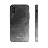 Grayscale Brushstrokes-Phone Case-Printify-iPhone X-Matte-Movvy