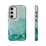 Aquamarine Watercolor-Phone Case-Samsung Galaxy S23-Glossy-Movvy