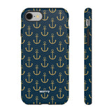 Gold Anchors-Phone Case-Printify-iPhone 8-Glossy-Movvy