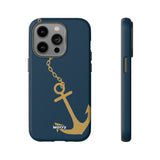 Gold Chained Anchor-Phone Case-Printify-iPhone 14 Pro-Matte-Movvy