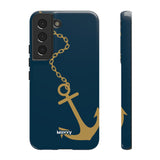 Gold Chained Anchor-Phone Case-Printify-Samsung Galaxy S22-Glossy-Movvy