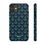 Gold Anchors-Phone Case-Printify-iPhone 11-Glossy-Movvy