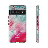 Aquaberry Brushstrokes-Phone Case-Printify-Google Pixel 6 Pro-Glossy-Movvy