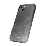 Grayscale Brushstrokes-Phone Case-Printify-Movvy