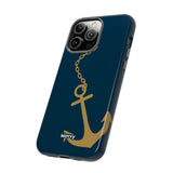 Gold Chained Anchor-Phone Case-Printify-Movvy