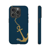 Gold Chained Anchor-Phone Case-Printify-iPhone 15 Pro-Matte-Movvy