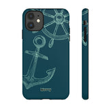 Wheel and Anchor-Phone Case-Printify-iPhone 11-Glossy-Movvy