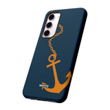 Orange Chained Anchor-Phone Case-Printify-Movvy