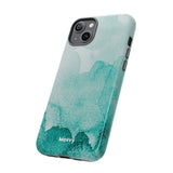 Aquamarine Watercolor-Phone Case-Printify-Movvy
