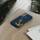 Orange Chained Anchor-Phone Case-Printify-Movvy