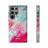 Aquaberry Brushstrokes-Phone Case-Printify-Samsung Galaxy S23 Ultra-Matte-Movvy