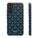 Gold Anchors-Phone Case-Printify-Samsung Galaxy S22-Matte-Movvy