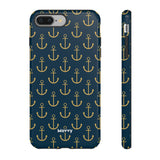 Gold Anchors-Phone Case-Printify-iPhone 8 Plus-Glossy-Movvy
