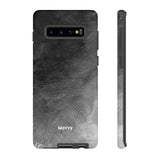 Grayscale Brushstrokes-Phone Case-Printify-Samsung Galaxy S10 Plus-Matte-Movvy