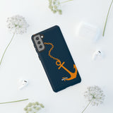 Orange Chained Anchor-Phone Case-Printify-Movvy