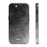 Grayscale Brushstrokes-Phone Case-Printify-iPhone 13-Glossy-Movvy