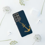 Gold Chained Anchor-Phone Case-Printify-Movvy