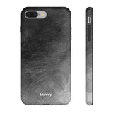 Grayscale Brushstrokes-Phone Case-Printify-iPhone 8 Plus-Matte-Movvy