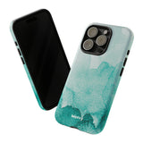 Aquamarine Watercolor-Phone Case-Printify-Movvy