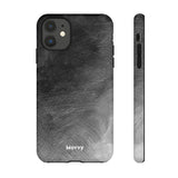Grayscale Brushstrokes-Phone Case-Printify-iPhone 11-Glossy-Movvy