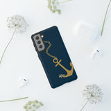 Gold Chained Anchor-Phone Case-Printify-Movvy