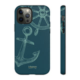 Wheel and Anchor-Phone Case-Printify-iPhone 12 Pro-Glossy-Movvy