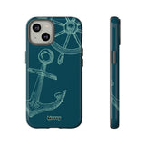 Wheel and Anchor-Phone Case-Printify-iPhone 14-Glossy-Movvy