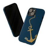 Gold Chained Anchor-Phone Case-Printify-Movvy