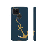 Gold Chained Anchor-Phone Case-Printify-Google Pixel 5 5G-Glossy-Movvy