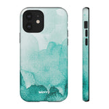 Aquamarine Watercolor-Phone Case-Printify-iPhone 12-Matte-Movvy