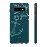 Wheel and Anchor-Phone Case-Printify-Samsung Galaxy S10 Plus-Matte-Movvy