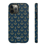 Gold Anchors-Phone Case-Printify-iPhone 12 Pro-Glossy-Movvy