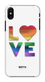 Rainbow Love-Phone Case-Prodigi-iPhone X-Snap-Gloss-Movvy